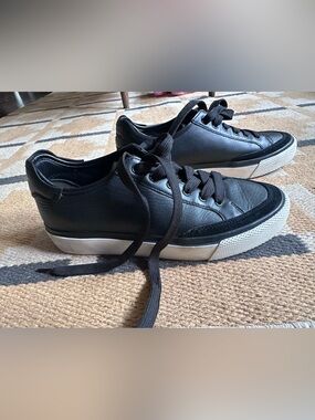 Rag + bone | black leather Kent sneaker | w 8.5